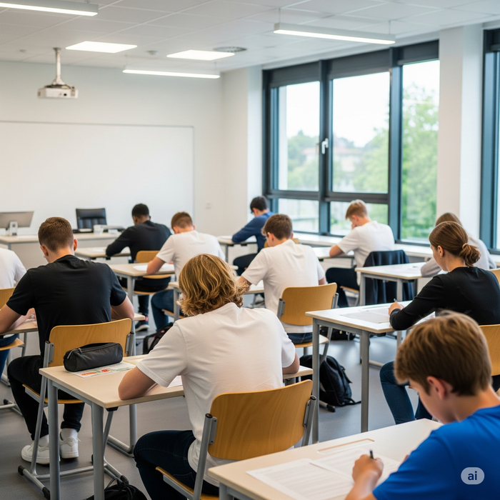 Prüfungssituation an einer Berufsschule